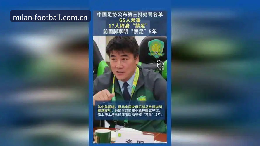 中国足协第三批禁足名单全面评测：65人受罚背后的行业震荡深度分析